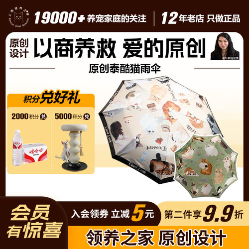 领养之家  救基地泰酷猫DiYi季原创周边产品雨伞