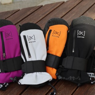 现货AK滑雪手套凯夫拉防水保暖防滑带护腕户外男女五指耐磨内胆