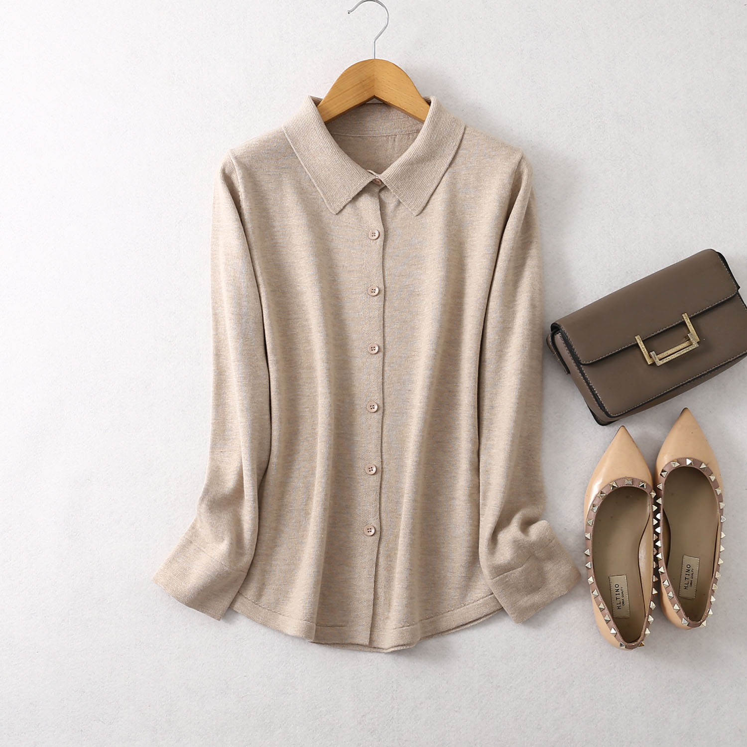 基本款真丝桑蚕丝简约大方长袖