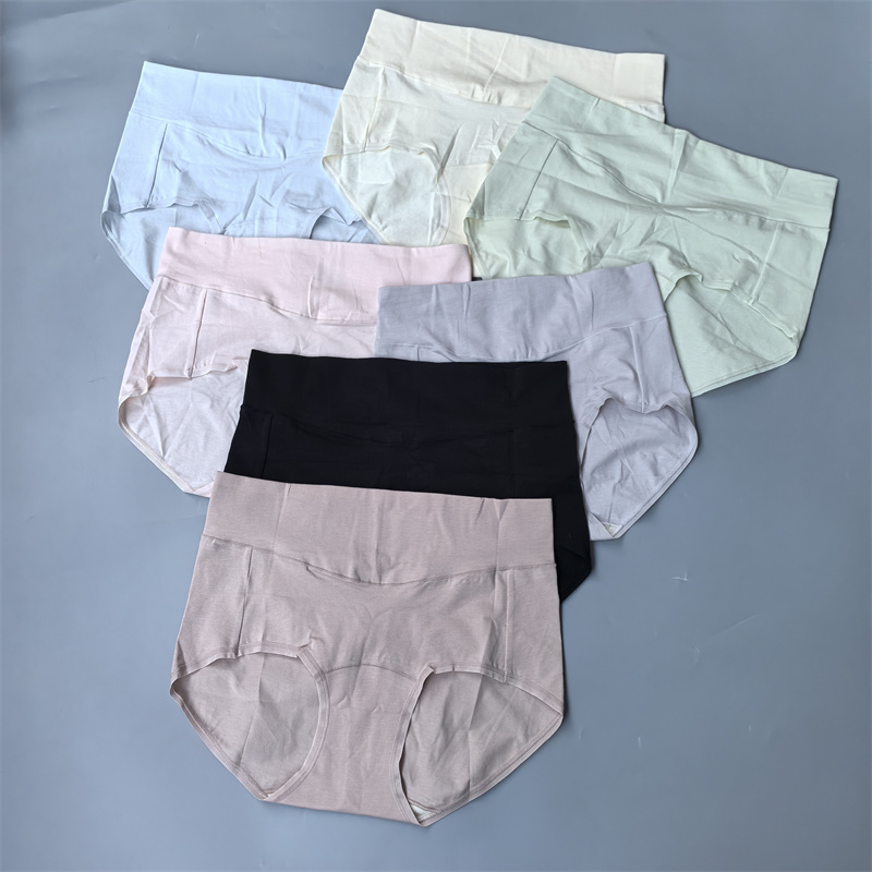 新A类婴幼棉高腰内裤女提臀收腹100桑蚕丝加长档抗菌女士纯棉内裤