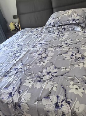 捡漏礼盒金标款100%重磅真丝四件套桑蚕丝被套缎面丝绸床品宽幅新