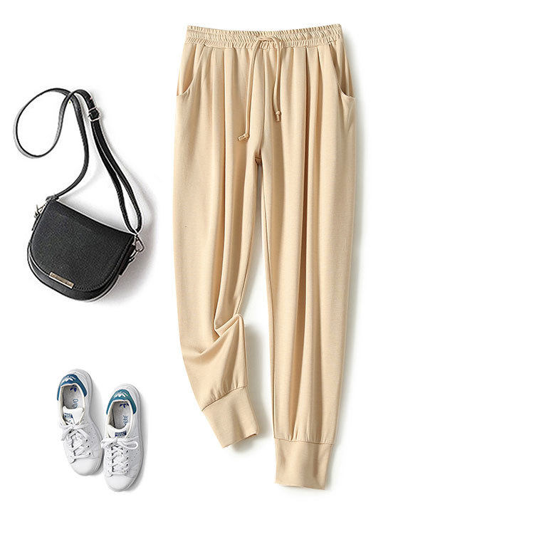 새로운 스타일의 졸라 매는 끈 여성의 봄 가을 겨울 스포츠 바지 플러스 지방 플러스 사이즈 느슨한 캐주얼 레깅스 스웨트 팬츠 하렘 바지