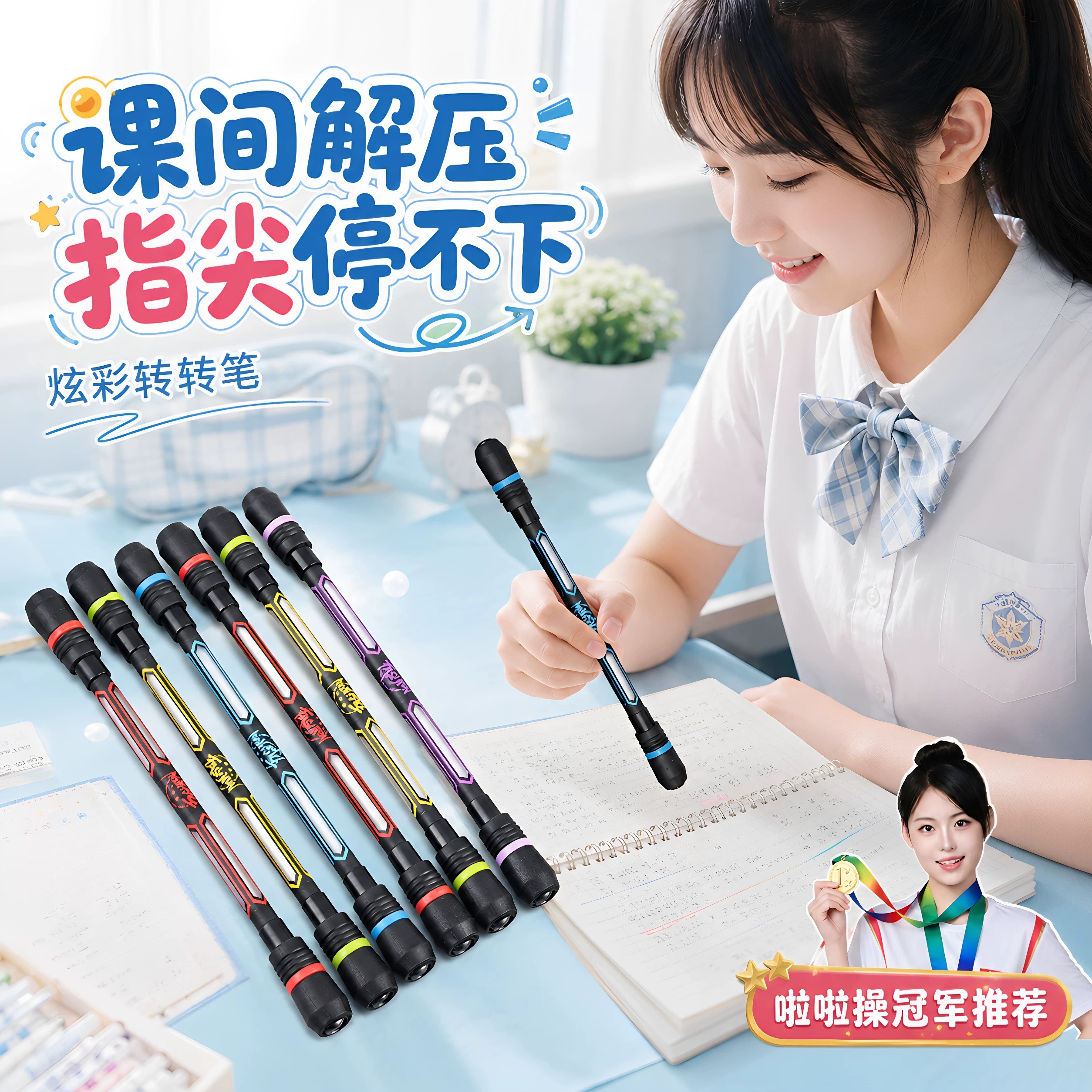 转转笔初学者转笔神器超炫酷防滑防摔解压高品质专业转笔训练器
