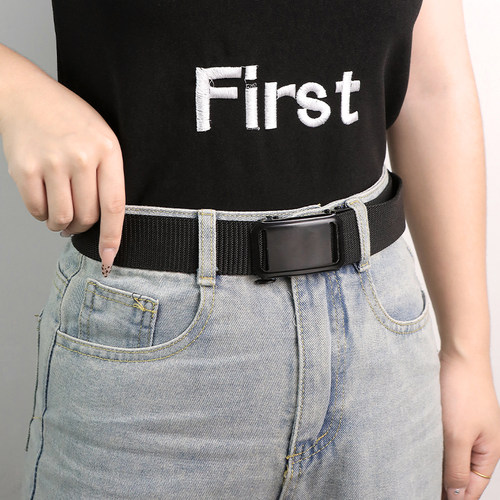 新款男士帆布尼龙皮带超轻薄耐用