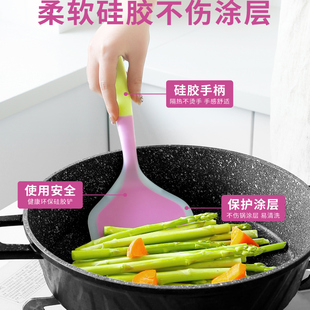 烙饼硅胶铲耐高温不粘锅专用铲子不伤锅烘焙刮刀厨房家用炒菜锅铲