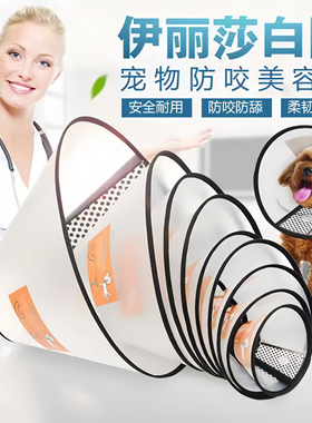 伊丽莎白猫圈洗澡脖套宠物狗狗头套绝育防舔防抓咬耻辱圈猫咪项圈