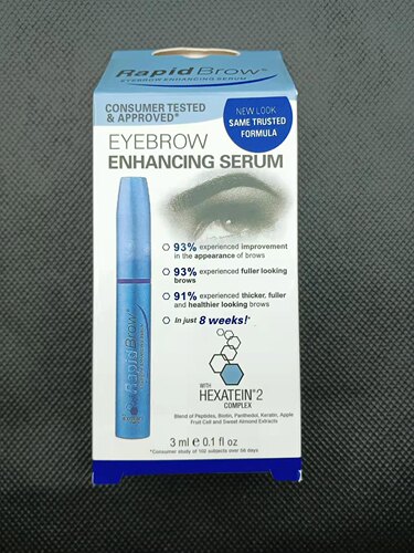 美国RapidBrow眉毛生长液Rapidlash睫毛增长营养液男士女生通用
