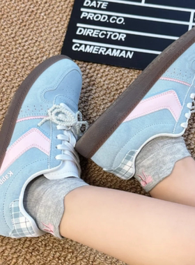 【正品】女款 珍珠系带拼色耐磨低帮德训鞋 K0FY5CC66CJ-8012