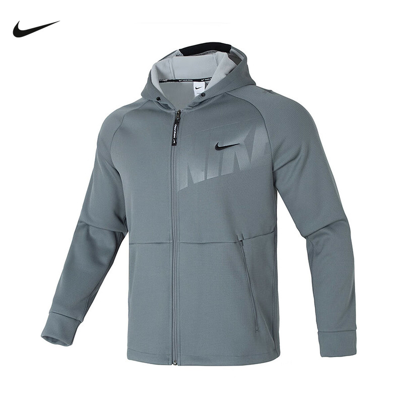 Nike耐克春季新款男士训练运动加绒连帽外套FN3057-084