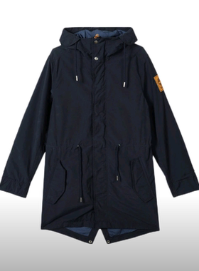 添柏岚Timberland中长款男棉夹克户外防泼水冲锋衣外套A6FYH-433