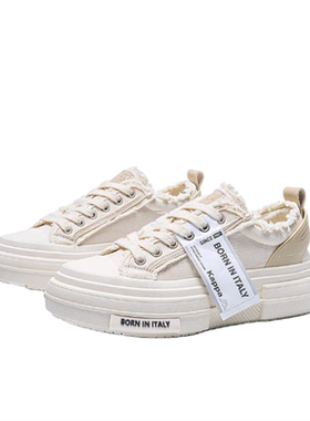 【正品】男女耐磨 厚底运动休闲 帆布鞋 K0E25CC93J-012