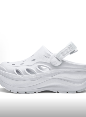 【微瑕37码】女款厚底显高 软弹脚感 百搭洞洞鞋 K0EW5LL74CJ-012