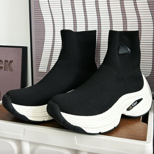 高帮休闲鞋 女款 正品 990 面袜套鞋 短靴K0F65MC11CA 针织鞋