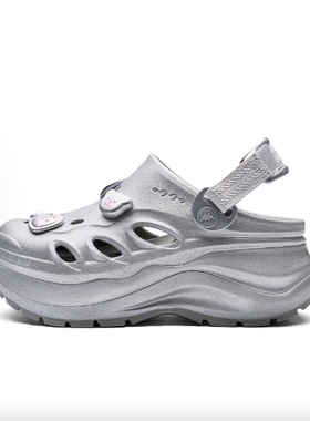 【微瑕】女子透气干爽厚底增高 洞洞鞋凉鞋K0F25LL74CJ-171