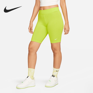 Nike耐克夏季新款女士跑步训练骑行紧身短款CZ8527-321