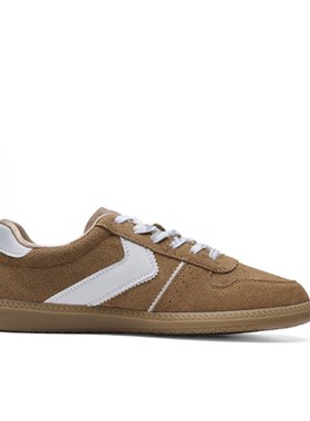 【正品】 男女复古翻毛皮薄底防滑耐磨板鞋K0EX5CC66CJ-