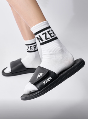 【微瑕42码】 男女舒适简约魔术贴防滑一字拖鞋K0EX5LT15CJ-990