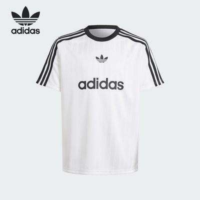 Adidas阿迪达斯三叶草TEE 大童经典运动短袖T恤IW1004
