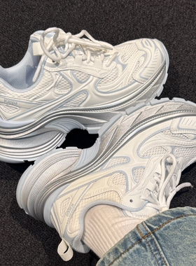 【正品】女款简约百搭舒适防滑耐磨低帮老爹鞋K0F25MC39CJ-012