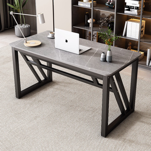 岩板电脑桌台式 家用办公桌书桌简约现代卧室学习写字桌轻奢岩板桌