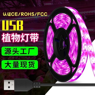 厂家直销批发植物补光灯条led生长灯带2835usb全光谱多肉防水