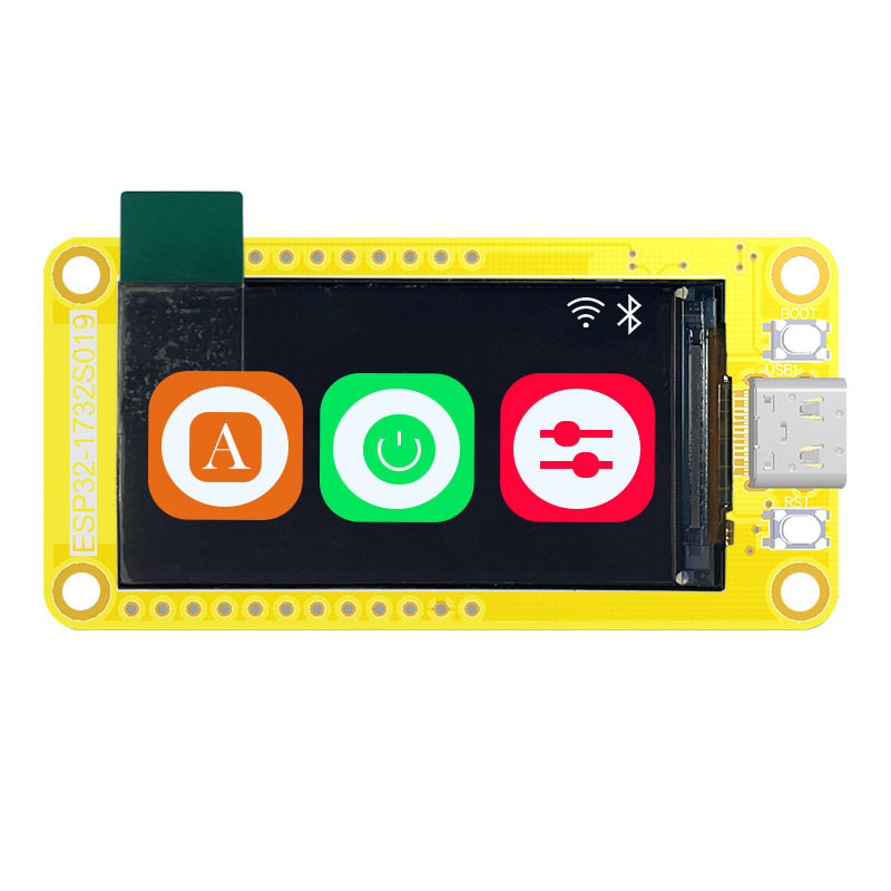 厂家esp32s3开发板1.9寸带屏幕蓝牙智能迷你液晶LCD方形显示屏图片