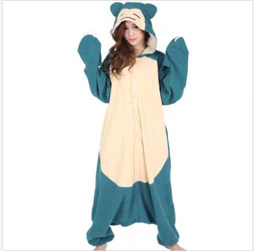 日本秋冬季卡通情侣演出连体睡衣