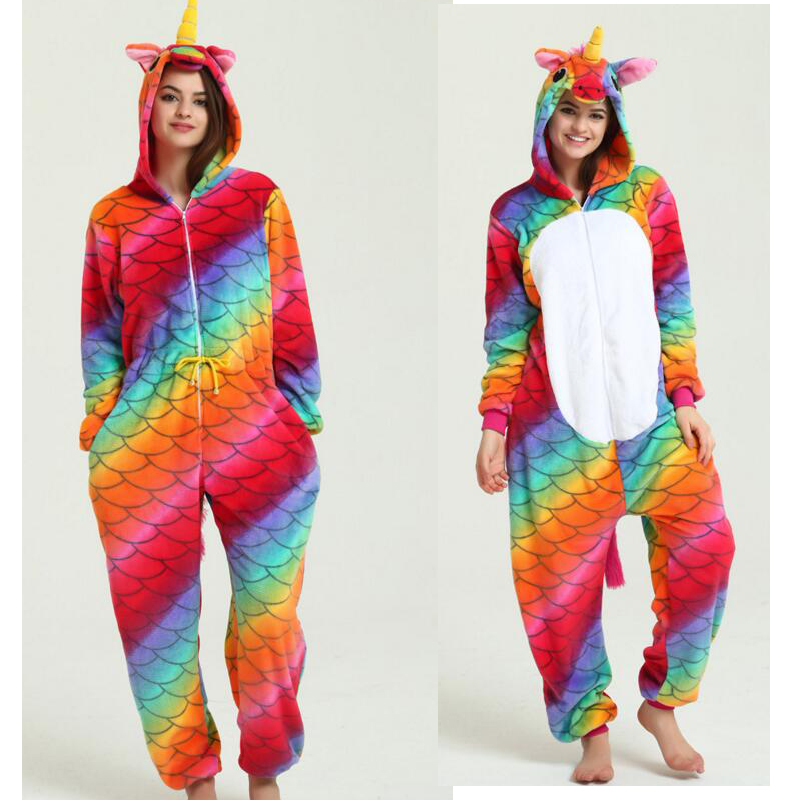 法兰绒动物秋冬季演出服连体睡衣