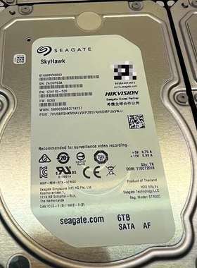 {议价}希捷6T监控硬盘ST6000VX003，共有4块，测