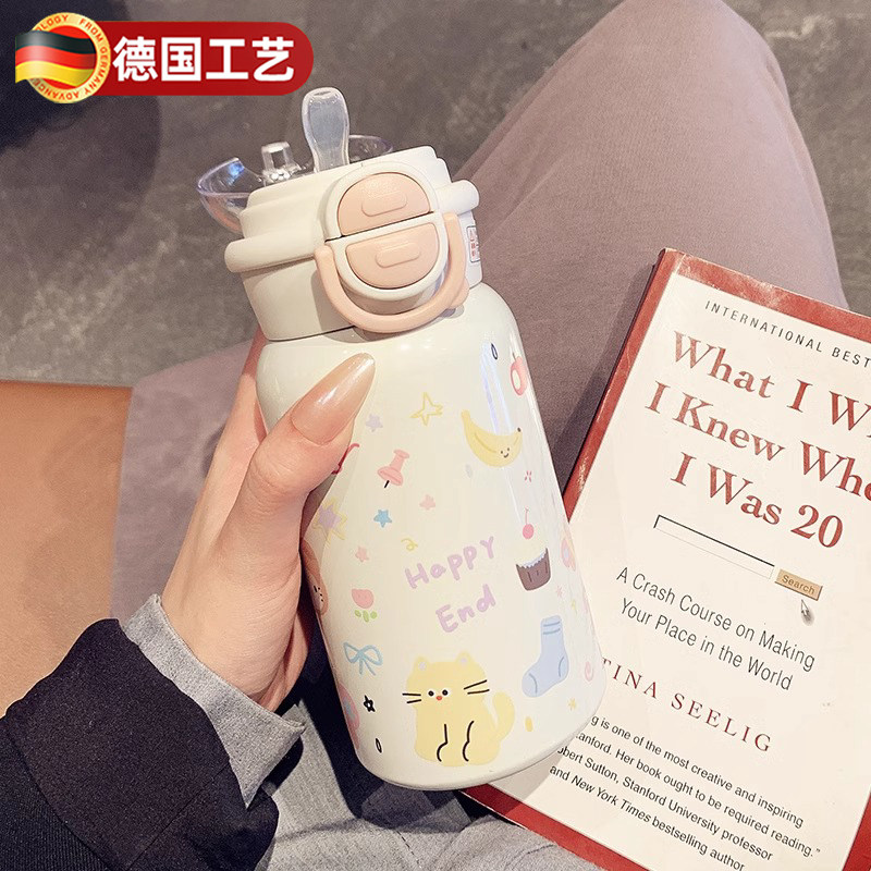 德国EA可爱保温杯女士生高颜值2026新款可爱水杯子送闺蜜生日礼物