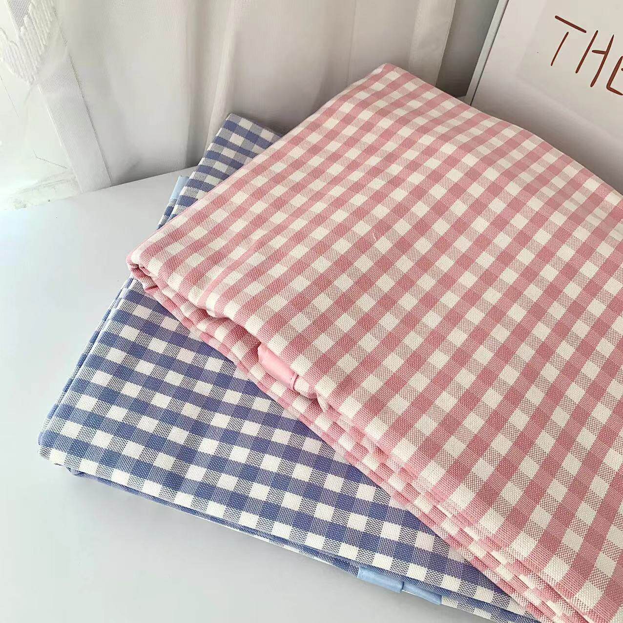 外贸日单剩余良品同款天丝苎麻软凉席加厚床单单双人可机洗水洗