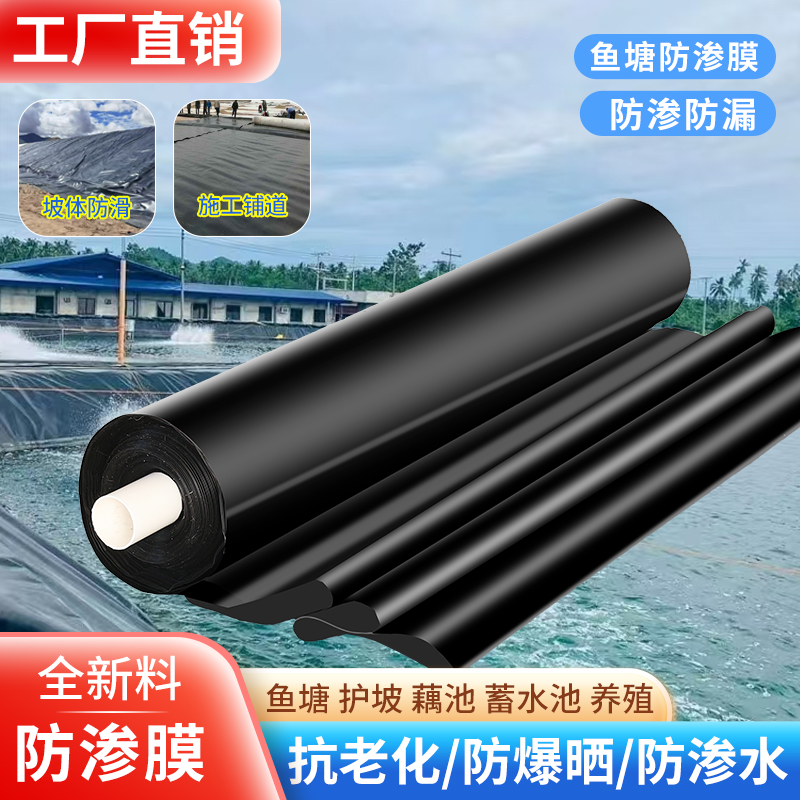 鱼塘防渗膜土工膜防漏防水布