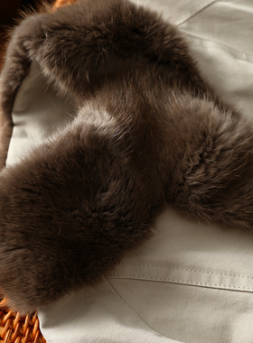 【现货】淘么淘JIN口青根貂立领毛领宽松A版白鹅绒派克风衣羽绒服