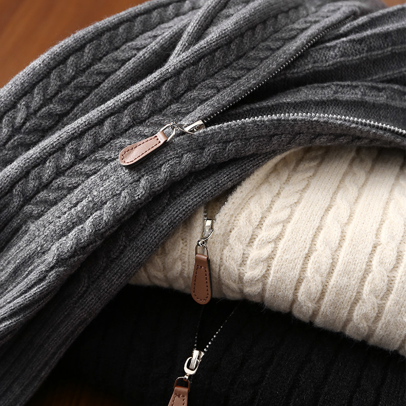 淘么淘 气质老钱风 柔软羊毛立体绞花拉链短款针织连帽开衫毛衣女,女装/女士精品,毛针织衫,淘宝优惠券,粉丝福利购,淘宝优惠卷