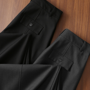 女 裤 淘么淘 潇洒率性style 高腰显瘦前中缝宽松阔腿弯刀休闲西装