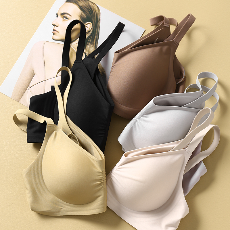 宽边收侧乳无痕无钢圈文胸