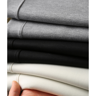 女春新款 淘么淘 卫裤 垂顺柔软抽绳高腰显瘦直筒休闲裤 出门省心裤