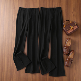 本修身 双版 腿长两米秘密 加长微喇裤 小黑裤 显瘦中缝常规 淘么淘