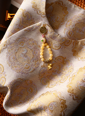 淘么淘 腹有诗书气自华~新中式重工圈圈亮丝提花羊毛马甲女26早春