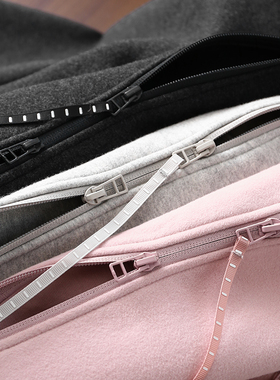 淘么淘 休闲又时髦 立体裁剪高克重科耐丽热熔锁温连帽卫衣外套女