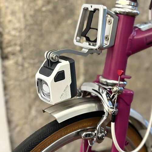 HH适用小布折叠自行车配件猪鼻灯架 gopro转接座灯座