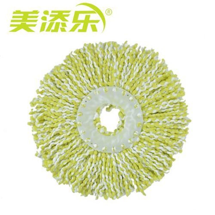 美添乐 手压旋转拖把头好神拖配件替换头 通用替换墩布头棉头包邮图片