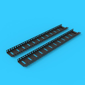 机柜附件方孔条15U18U22U机柜L柱安装 条力柱垂直条托架航空机柜