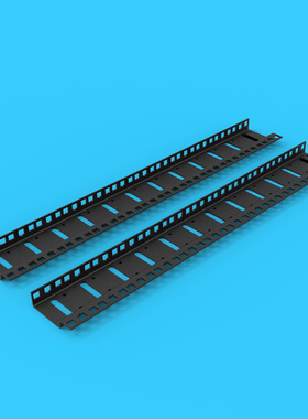 机柜附件方孔条15U18U22U机柜L柱安装条力柱垂直条托架航空机柜