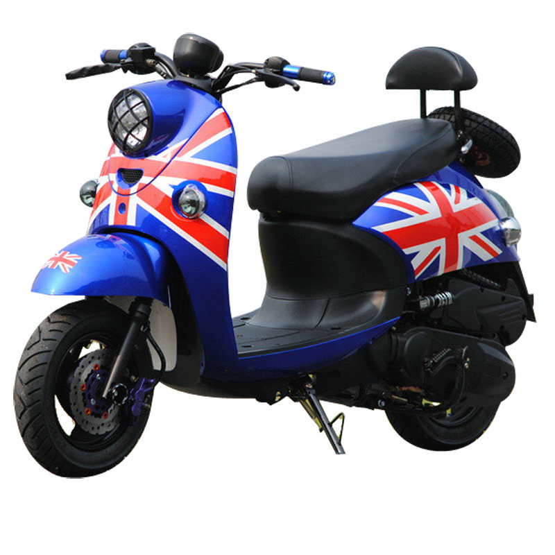 国四小龟王125cc踏板车摩托车燃油助力车男女士双人迷你机车街车