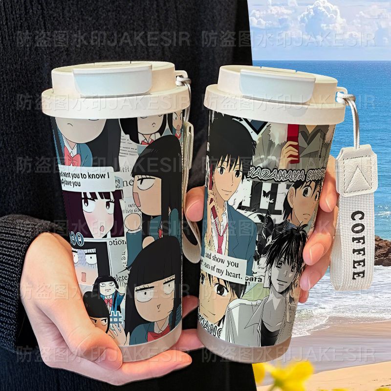 好想告诉你黒沼保温杯316不锈钢大容量吸管水杯车载咖啡杯男女