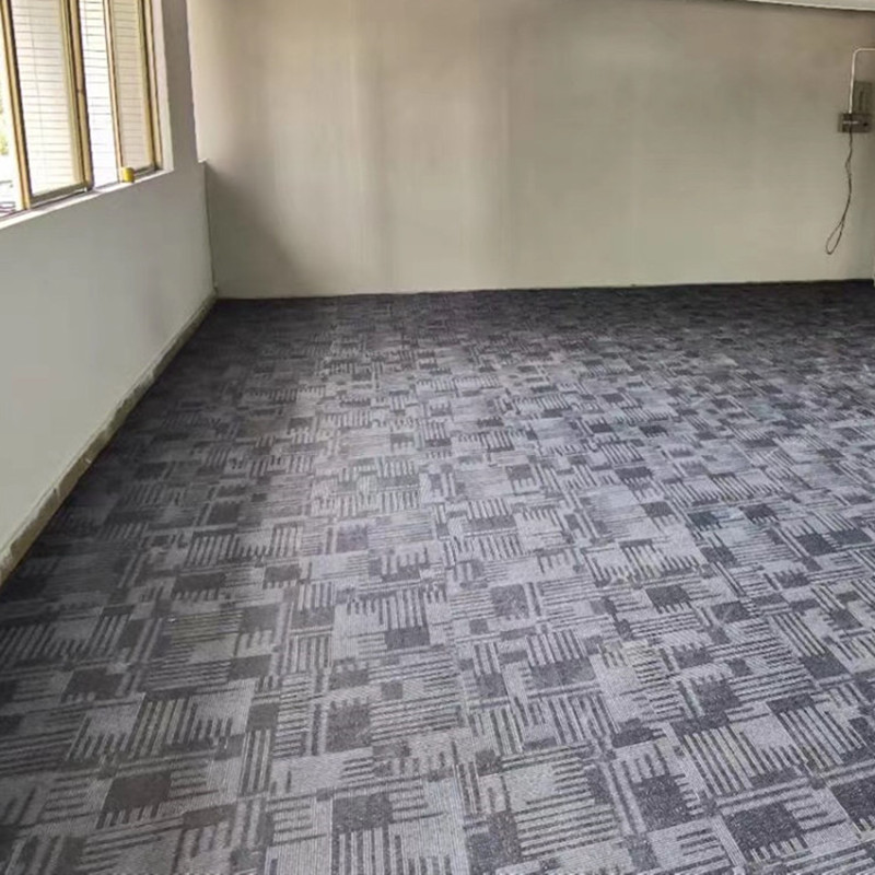 办公室茶水间会客厅LVT地板商铺展厅棋牌馆桌球室地毯纹PVC地胶板