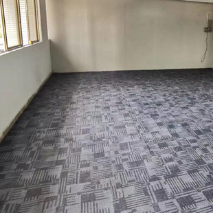 办公室写字楼通道公共区域LVT地板棋牌馆桌球厅地毯纹阻燃PVC地胶