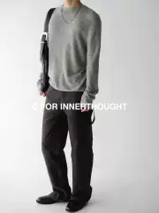 G for Innerthought Cloud-Like 140 Knitted Cashmere Wool Sweater Long Sleeve Base Layer T-Shirt for Layering