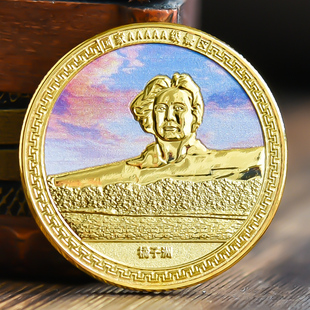 长沙橘子洲纪念品景区旅游纪念币章浮雕彩文创周边硬币礼物品文旅